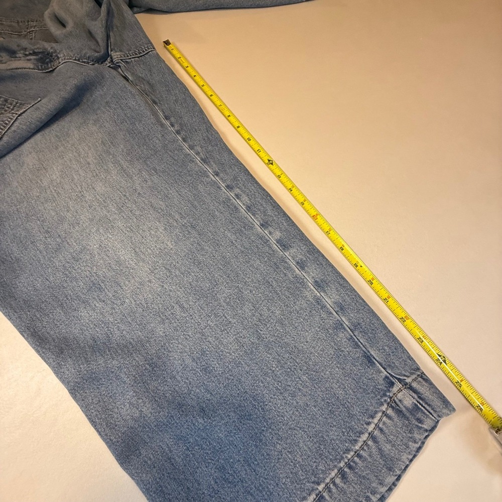 Talbots Womens Medium Wash Patch Pocket Straight Leg Crop Jeans Blue Size 16W - Picture 9 of 12